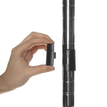 1" Diameter Black Shelf Clips - 4-Pack - Image 3