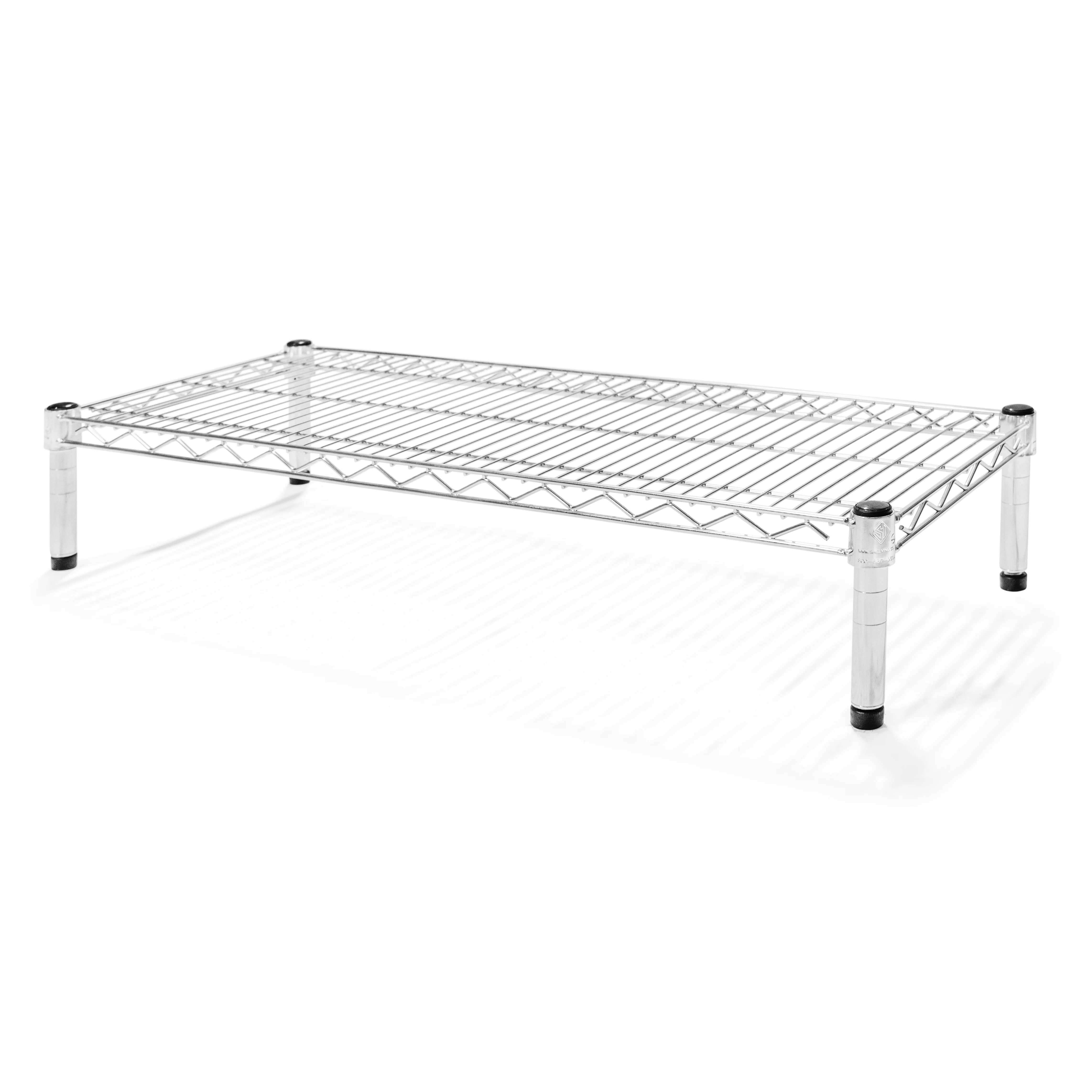 12"d x 6"h Chrome Wire Shelving w/ 1 Shelf - Image 4