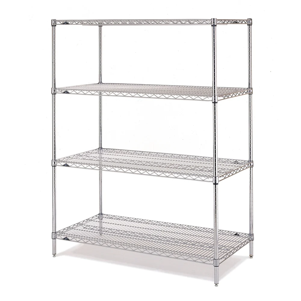 18"d x 63"h - Metro Super Erecta Stainless Steel 4-Shelf Starter Units - Image 4