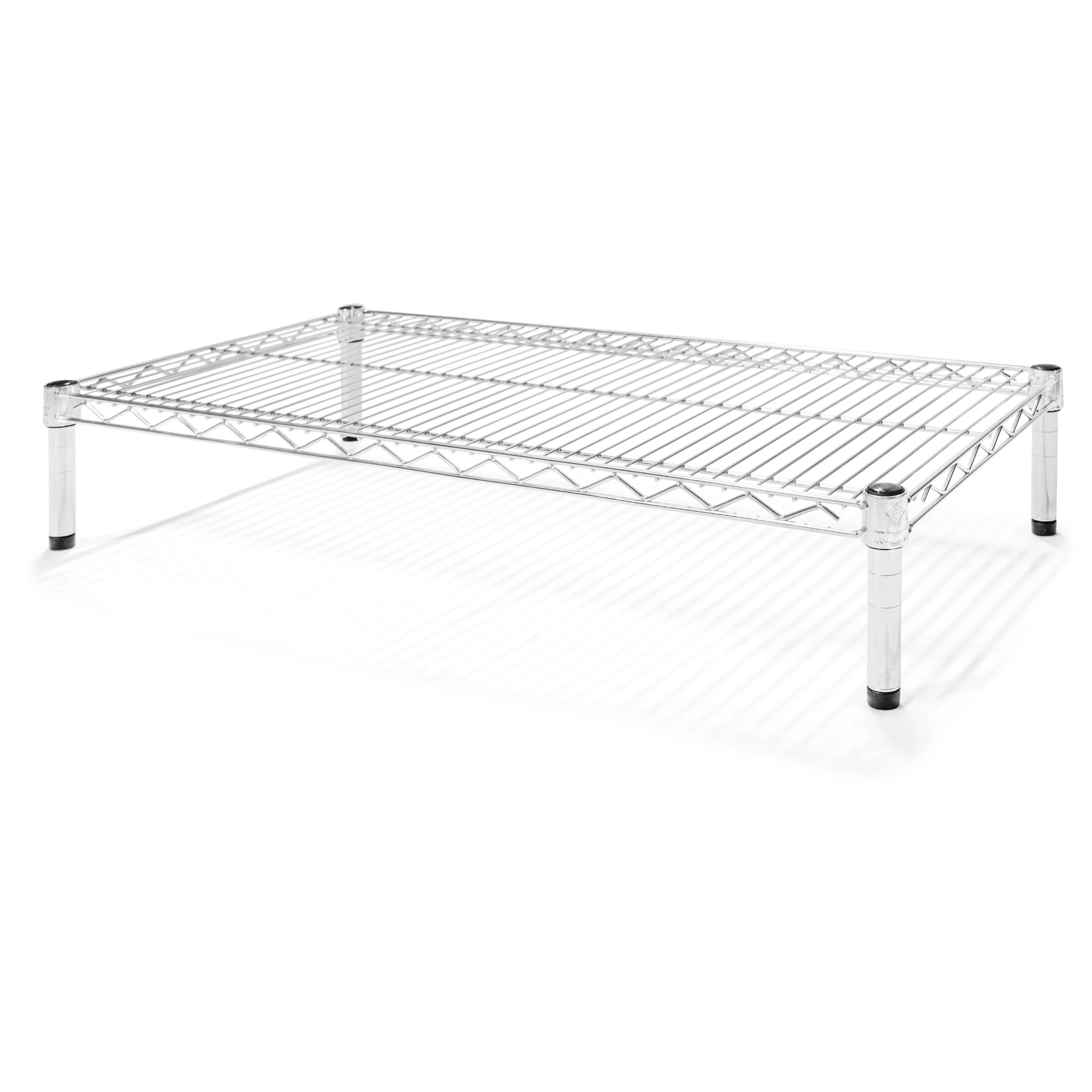 18"d x 6"h Chrome Wire Shelving w/ 1 Shelf - Image 3