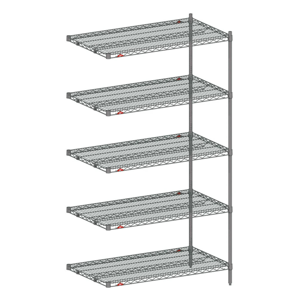 18"d x 74"h - Metro Super Erecta 5-Shelf Add-On Units - Metroseal 4 - Image 9