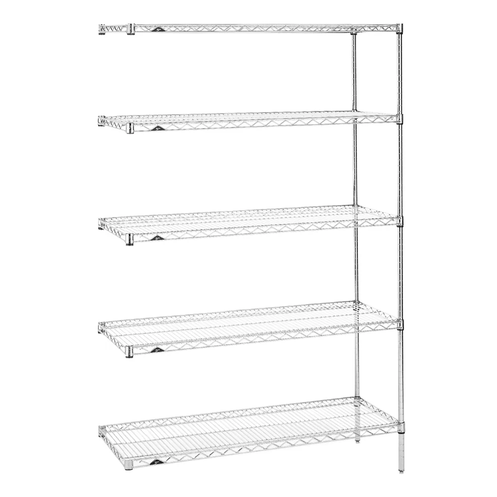 18"d x 74"h - Metro Super Erecta Stainless Steel 5-Shelf Add-On Units - Image 5