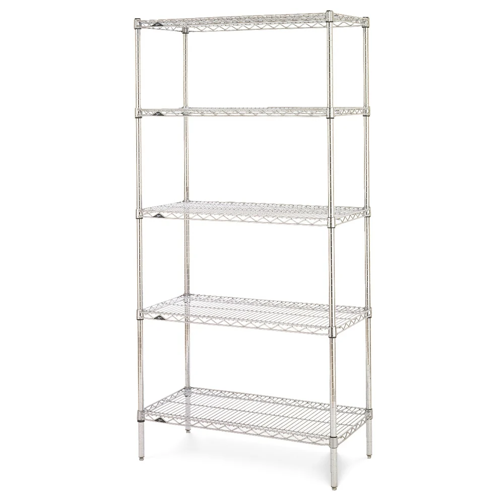 18"d x 74"h - Metro Super Erecta Stainless Steel 5-Shelf Starter Units - Image 7