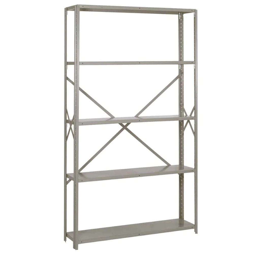 36"w x 84"h Lyon 8000 Series Open Steel Shelving - 20-Gauge, Heavy-Duty - Image 4