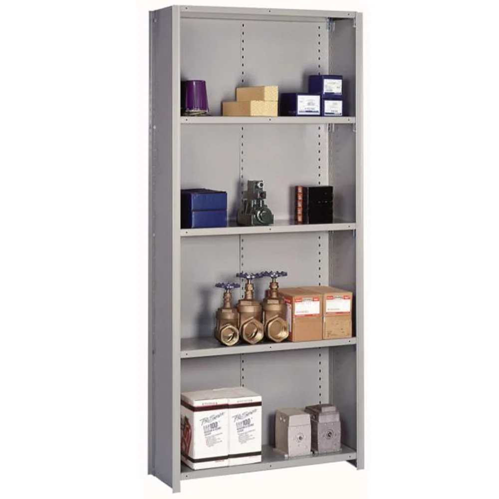 48"w x 84"h Lyon 8000 Series Closed Steel Shelving - 20-Gauge, Heavy-Duty - Image 3