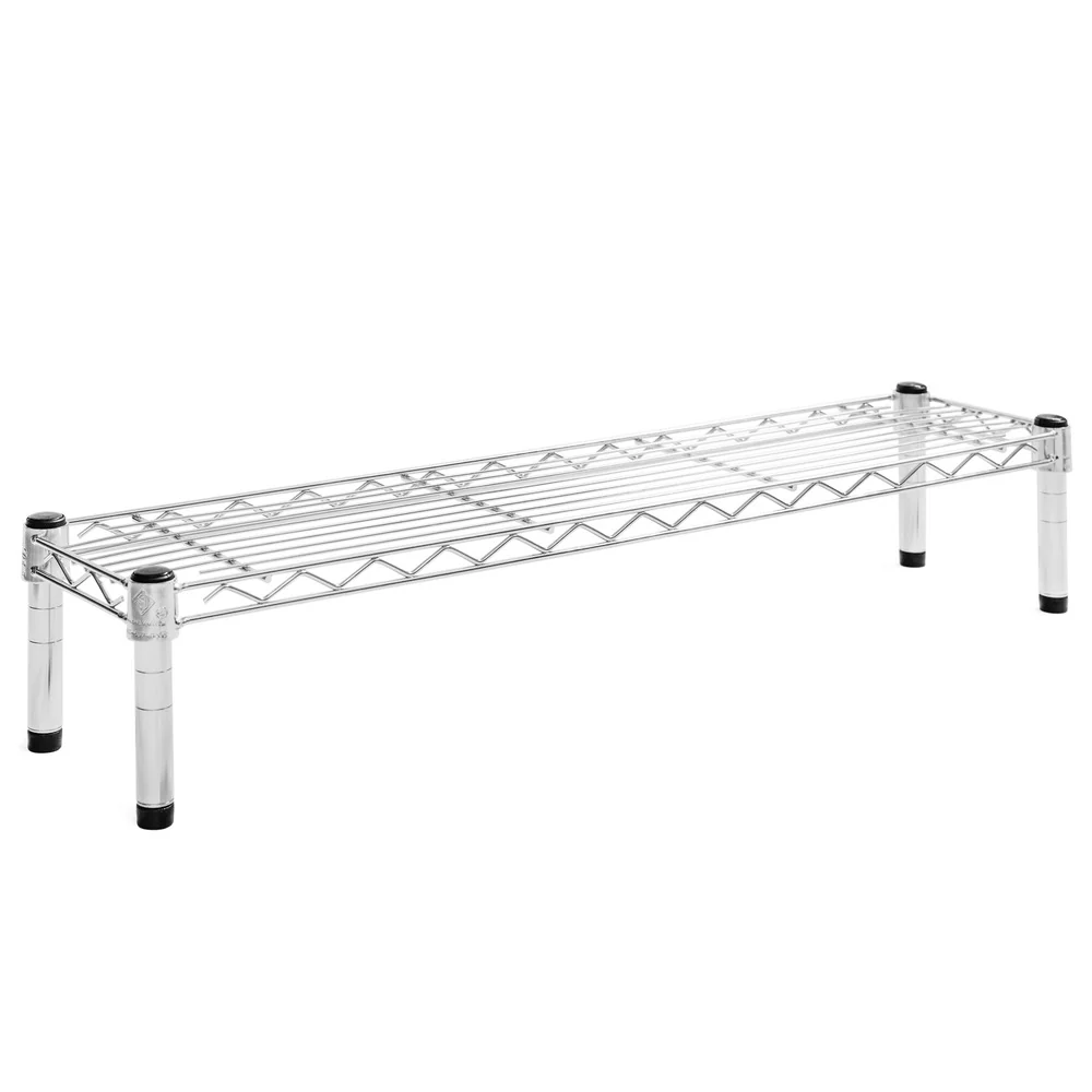 8"d x 6"h Chrome Wire Shelving w/ 1 Shelf - Image 6