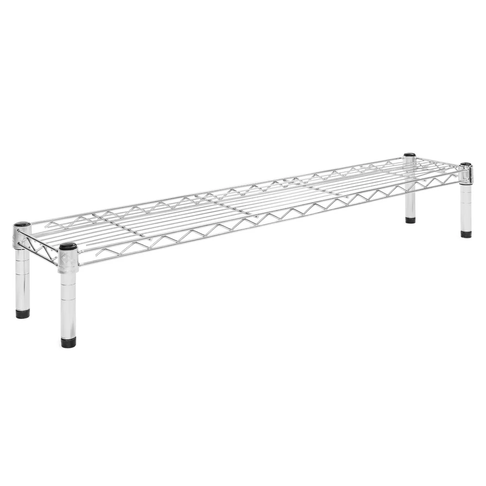8"d x 6"h Chrome Wire Shelving w/ 1 Shelf - Image 7