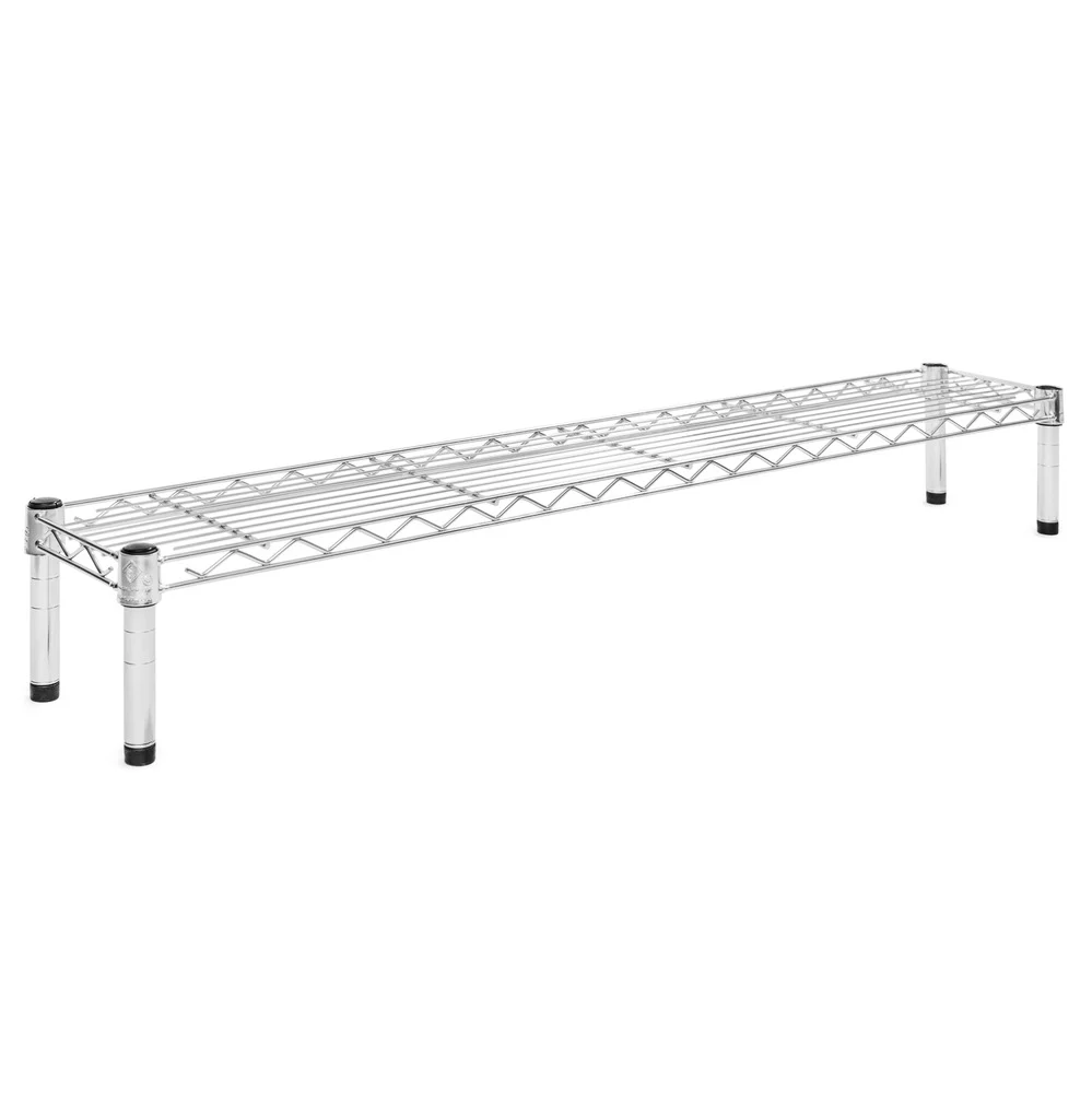 8"d x 6"h Chrome Wire Shelving w/ 1 Shelf - Image 8